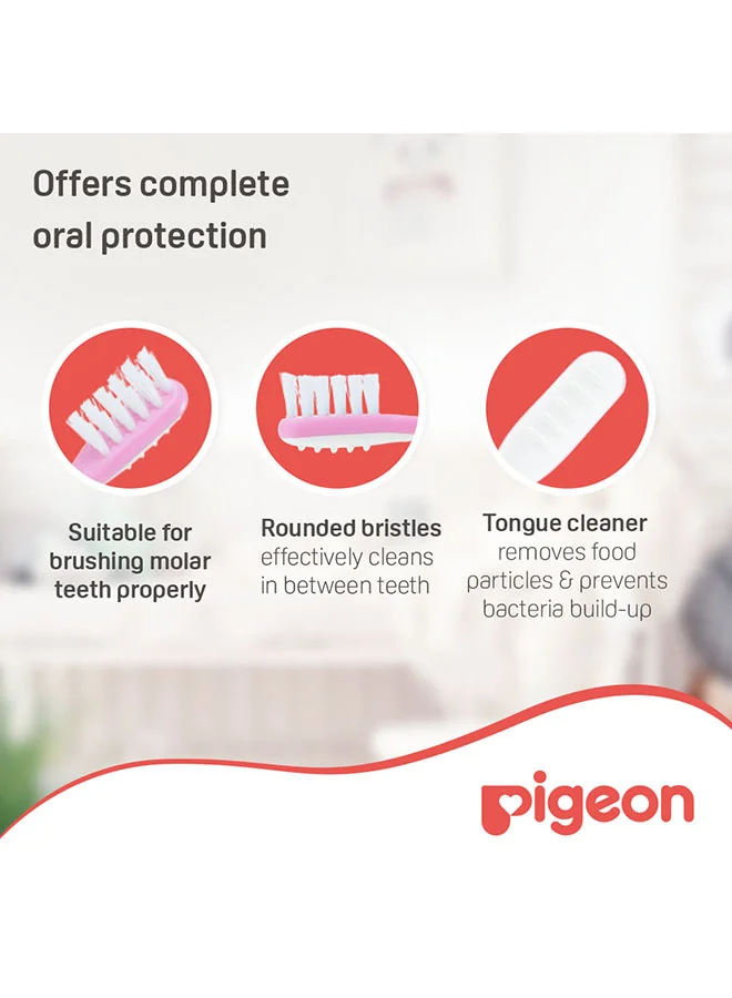 pigeon Baby Training Toothbrush Lesson 3 - Pink