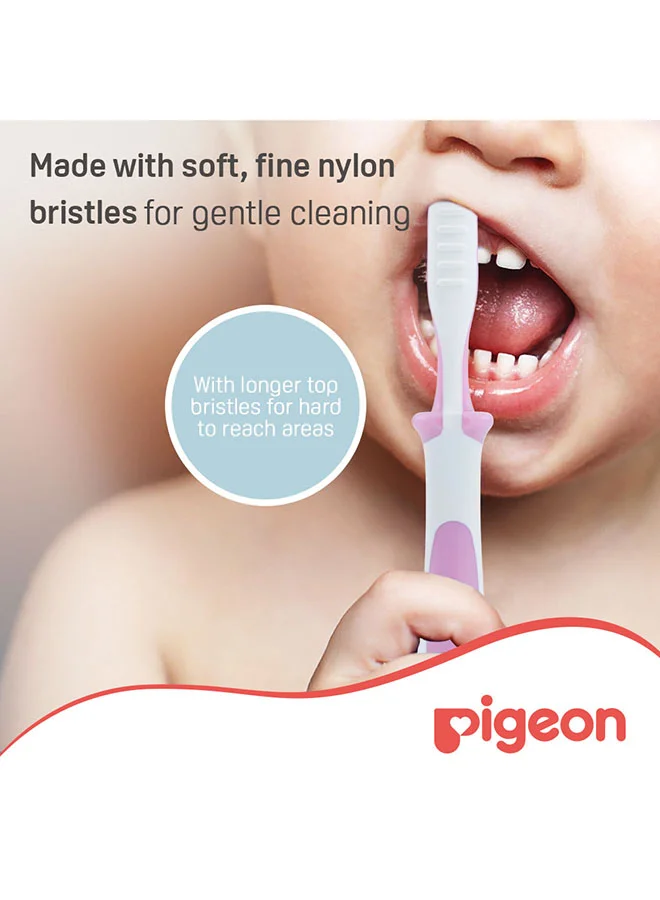 pigeon Baby Training Toothbrush Lesson 3 - Pink