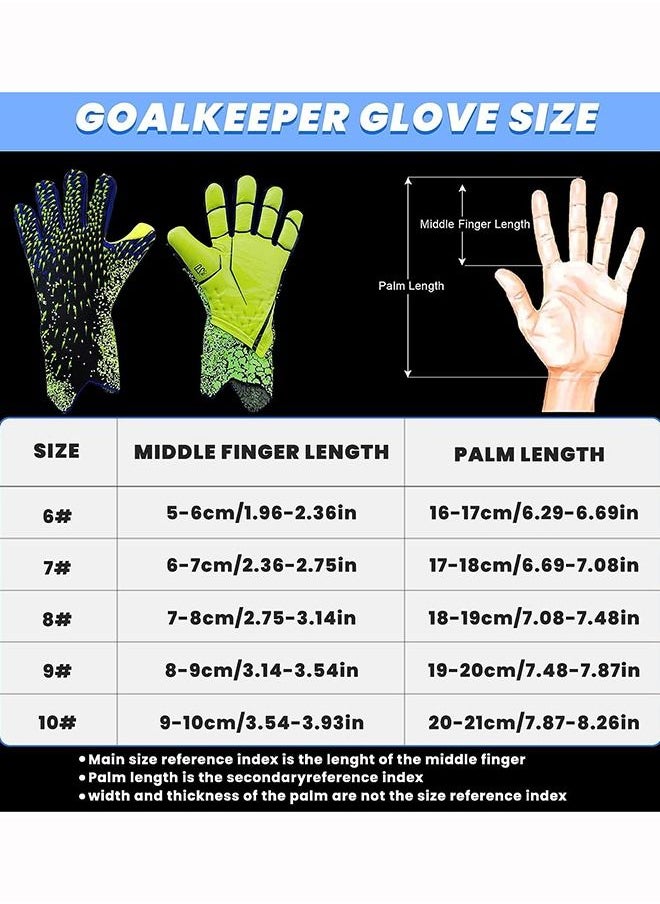 Taiahiro Sports Football Goalie Goalkeeper Gloves For Kids Boys Children Non-slip And Wear-resistant  - Image 2