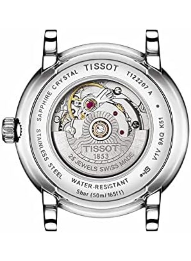 TISSOT Womens Carson Premium Automatic Lady 316L Stainless Steel case Automatic Watches, Grey, Stainless Steel, 15 (T1222071103300)  - Image 3