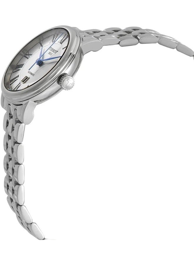TISSOT Womens Carson Premium Automatic Lady 316L Stainless Steel case Automatic Watches, Grey, Stainless Steel, 15 (T1222071103300)  - Image 4