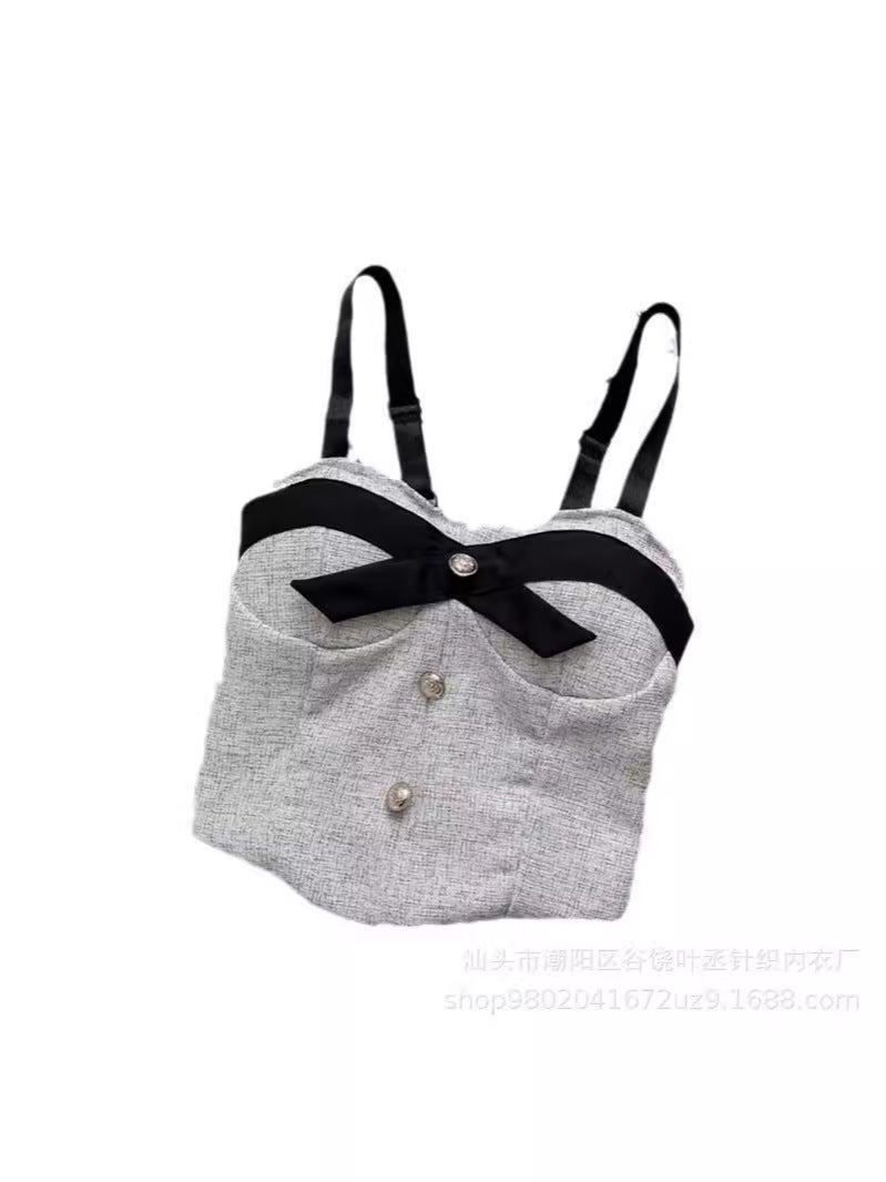 Sweet Spicy Pure Desire Style Camisole Inner Wear One-Piece Chest Pad Beauty Back Underwear Slim Fit Suit Base Slimming - Image 5