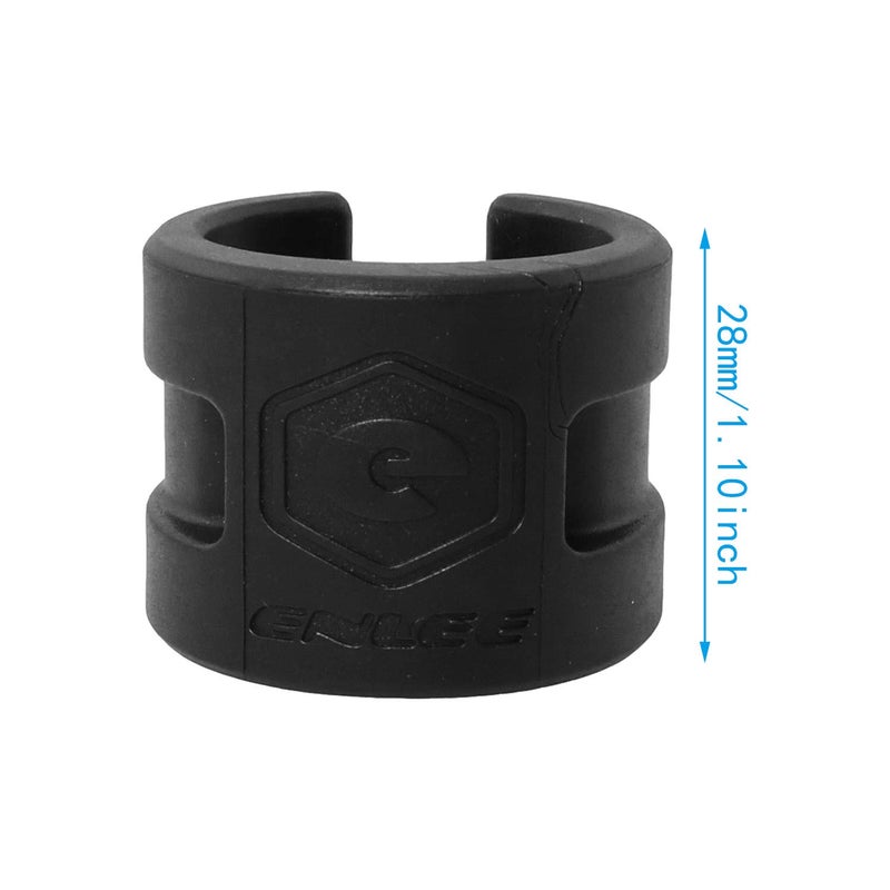 Whyhkj 4Pcs Bike Chainstay Protector Bicycle Frame Protector Guard Pad Collision Rubber Protection Ring Guard Chain Protector Stickers  Black - Image 2