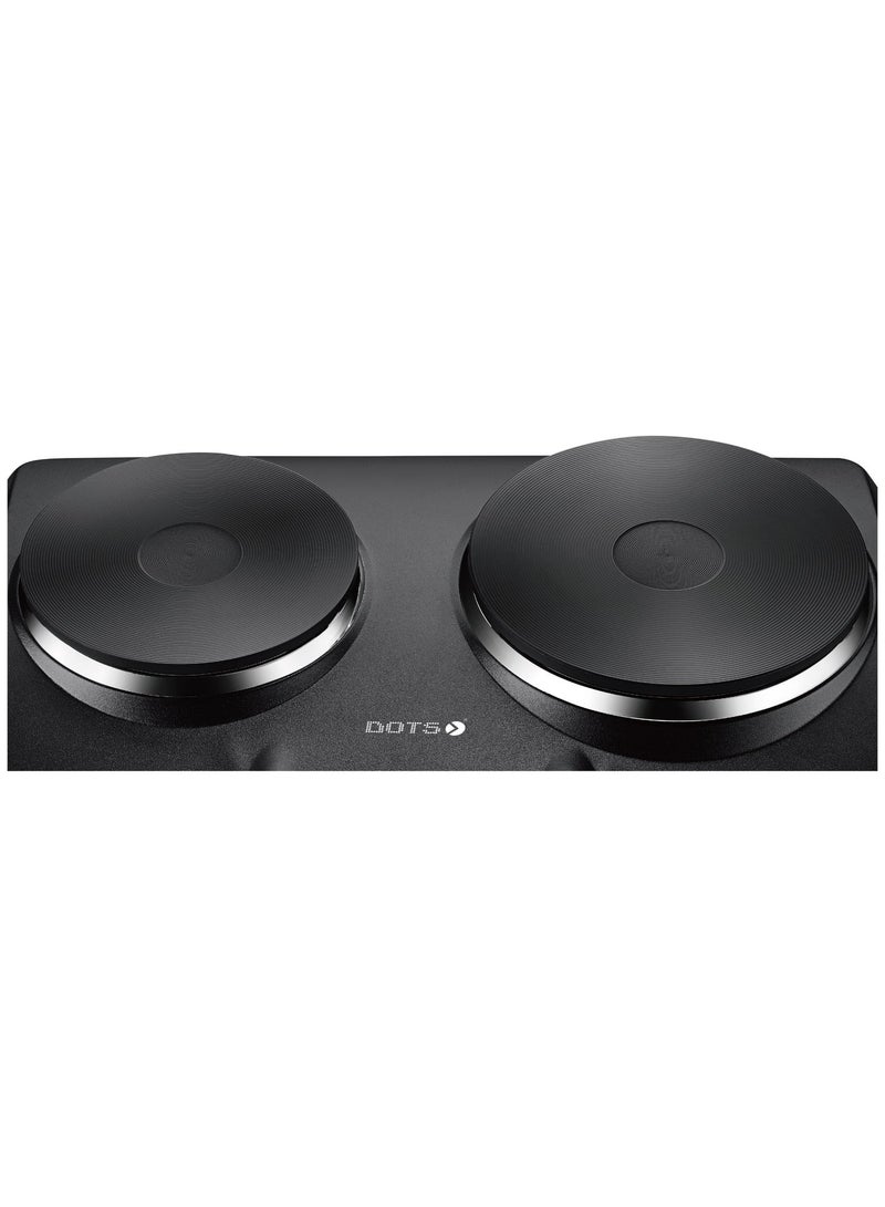 دوتس موقد كهربائى 2 عين 2300 واط لون اسود CCP1015P2 - Image 5