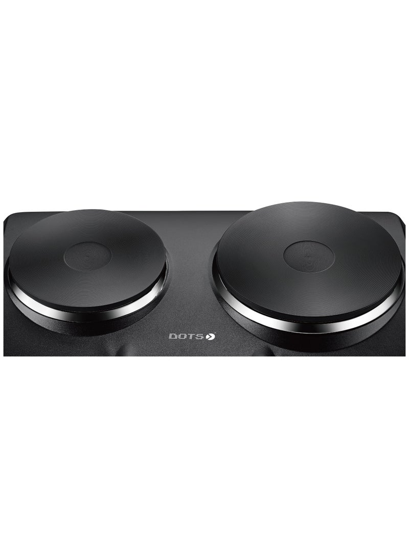 DOTS Dots Electric Hob 2in 2300W Black colour CCP1015P2 - Image 4
