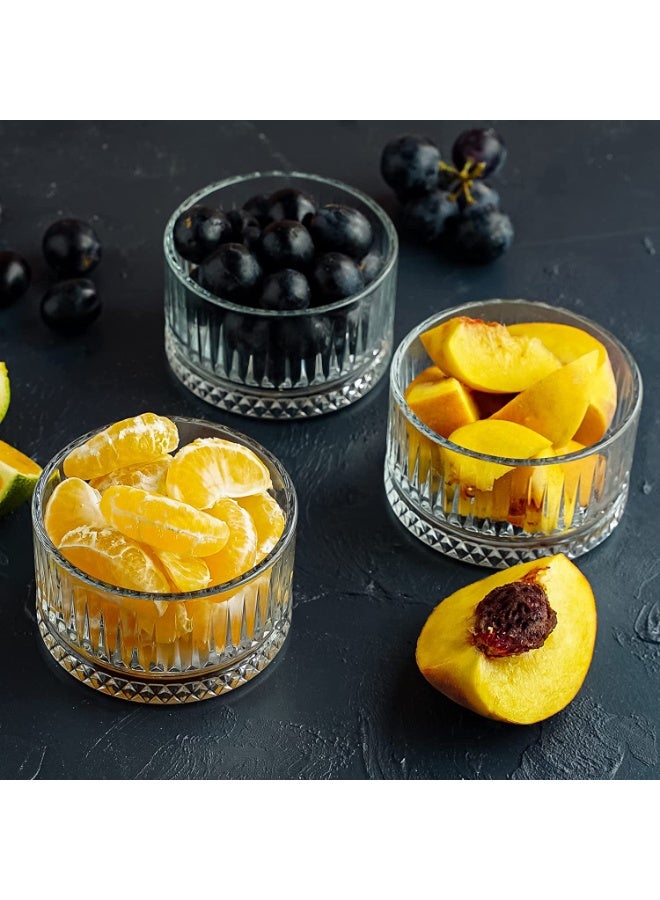 طقم أوعية زجاج كريستال بوله  للتقديم والصلصة والغمس والحلوى والأطباق الجانبية – 6 قطع – volume 295 cc – تصميم أنيق وشفاف - Image 5