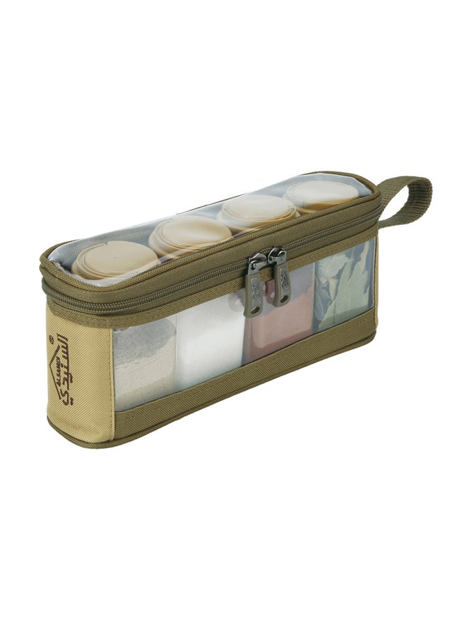 AL SANIDI - spices set bag, Completed spices cans, Kaki, Set 4 pcs - Image 1