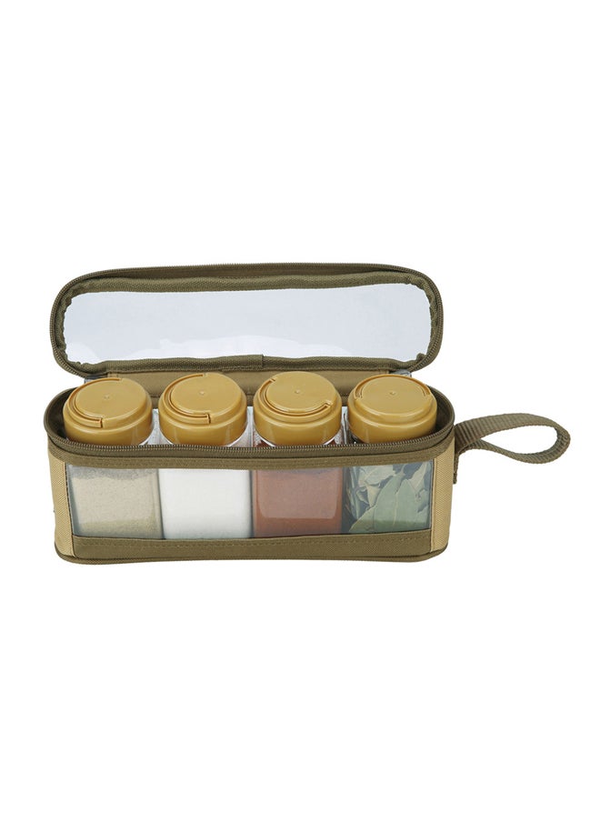 AL SANIDI - spices set bag, Completed spices cans, Kaki, Set 4 pcs - Image 1