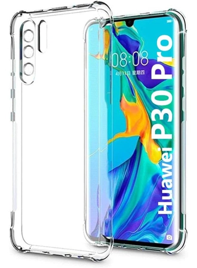 Case for Huawei P30 Pro Ultra Thin P30 PRO Protective Cover with Flexible Silicone Drop-Protection Fully Protective Cover Case for Huawei P30 Pro - Crystal Clear - Image 1