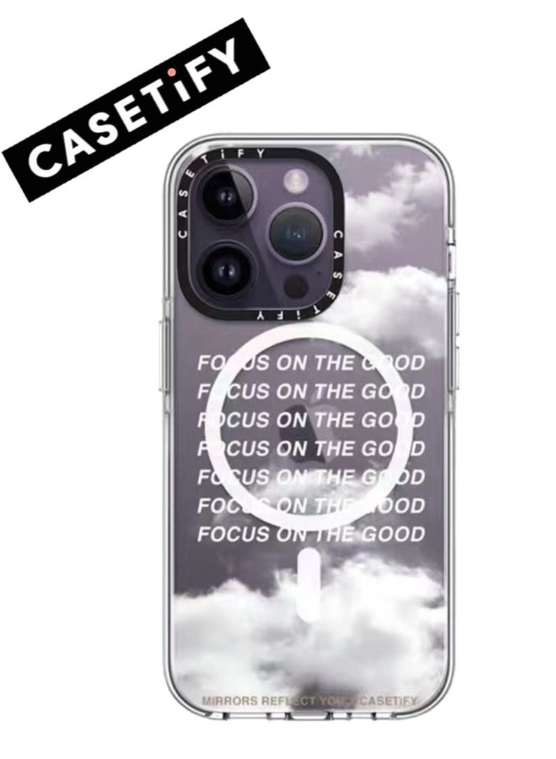 Casetify For iPhone 13 Pro Max Case Focus On The Good Case Magnetic Magsafe MagFit Anti-Yellowing Technology Cover - Image 1