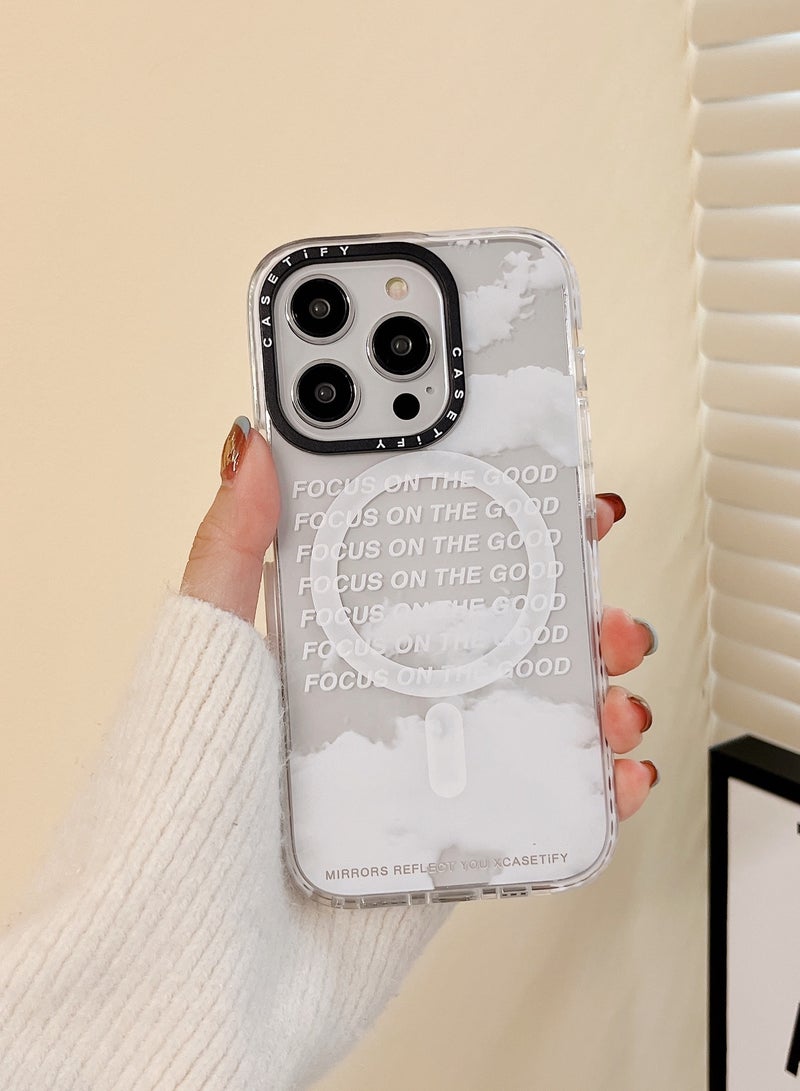 Casetify For iPhone 13 Pro Max Case Focus On The Good Case Magnetic Magsafe MagFit Anti-Yellowing Technology Cover - Image 2