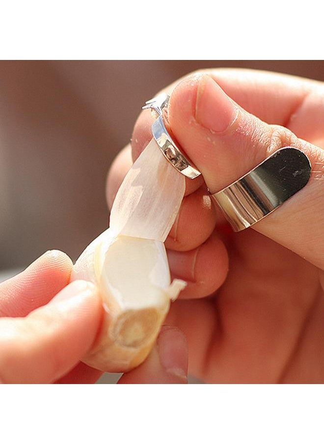 Thoraya Ginger Finger Peeler Multifunctional Efficient Stainless Steel Easy to Clean Garlic Peeler for Kitchen  - Image 5