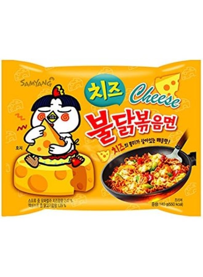 Samyang Instant Korean Ramen Noodles with Spicy Chicken and Pollack Cheese Flavor, - 140g x 5 pieces, (Set of 5 pieces) - Image 2