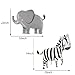 DYT 6PCS Jungle Animal Foil Balloons Giant Safari Animal Foil Balloons for Kids Boys Safari Jungle Baby Shower Birthday Wild One Zoo Party Decorations - Image 4