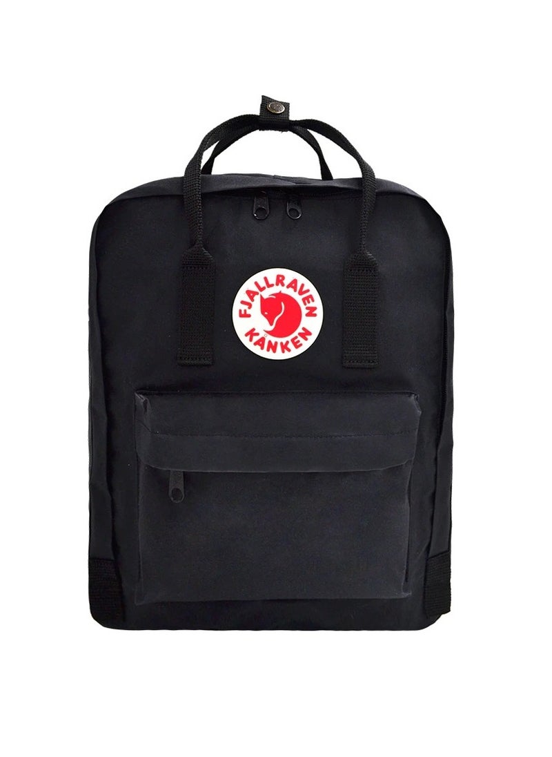 Fjallraven Kanken Classic Casual Backpack Back to School Bag 16 Inches Black  - Image 1