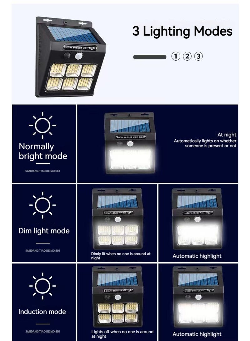 IP65 Solar LED Wall Lamp – Small Modern Outdoor Garden Light with Motion Sensor, 3 Modes, 800mA/1200mA, Waterproof Security Lighting - Image 3