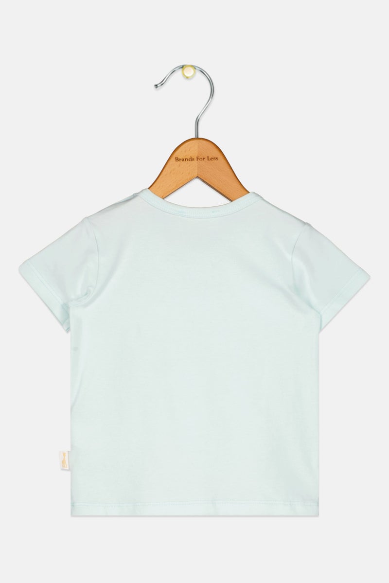 Sophie la girafe Toddlers Girl Short Sleeve Graphic T Shirt, Turquoise - Image 2