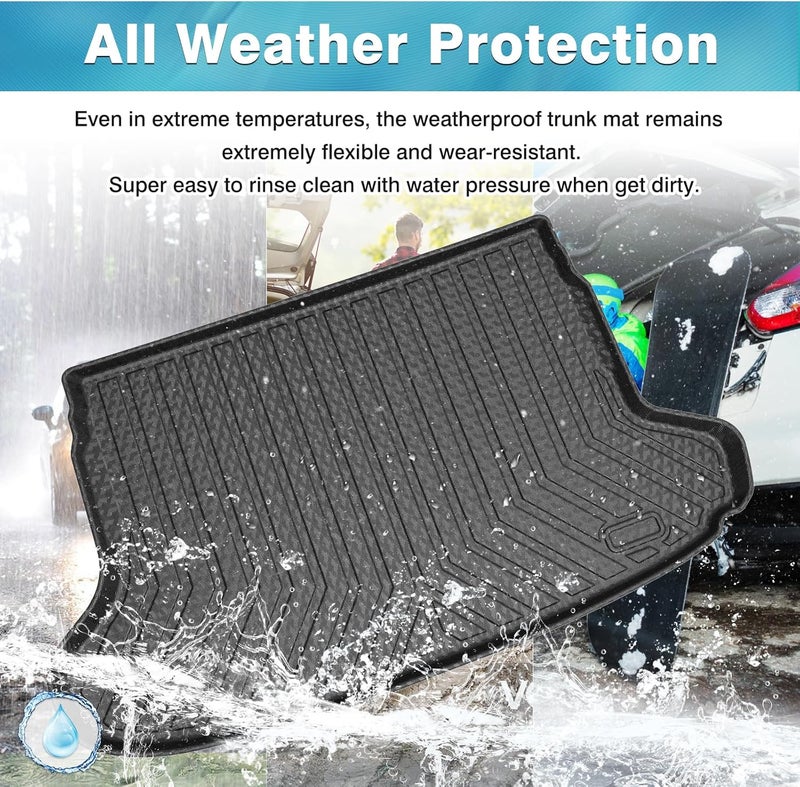 Mixsuper Cargo Liner Compatible with 2022-2023 Toyota GR86 All Weather Rear Cargo Trunk Floor Mat Black - Image 5
