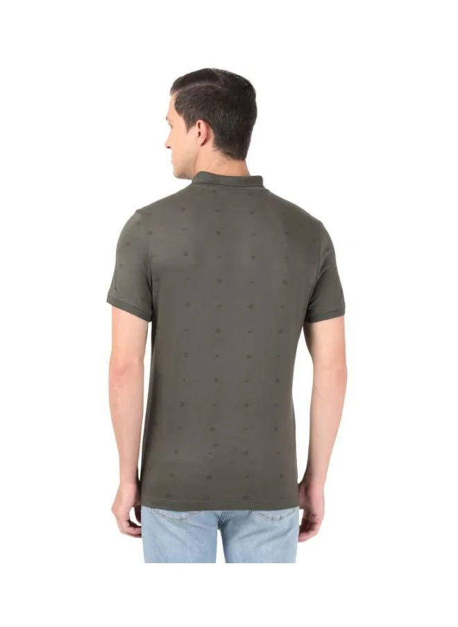 JOCKEY Jockey IM16 Men Tencel Micro Modal and Cotton Blend Printed Half Sleeve Polo T Shirt