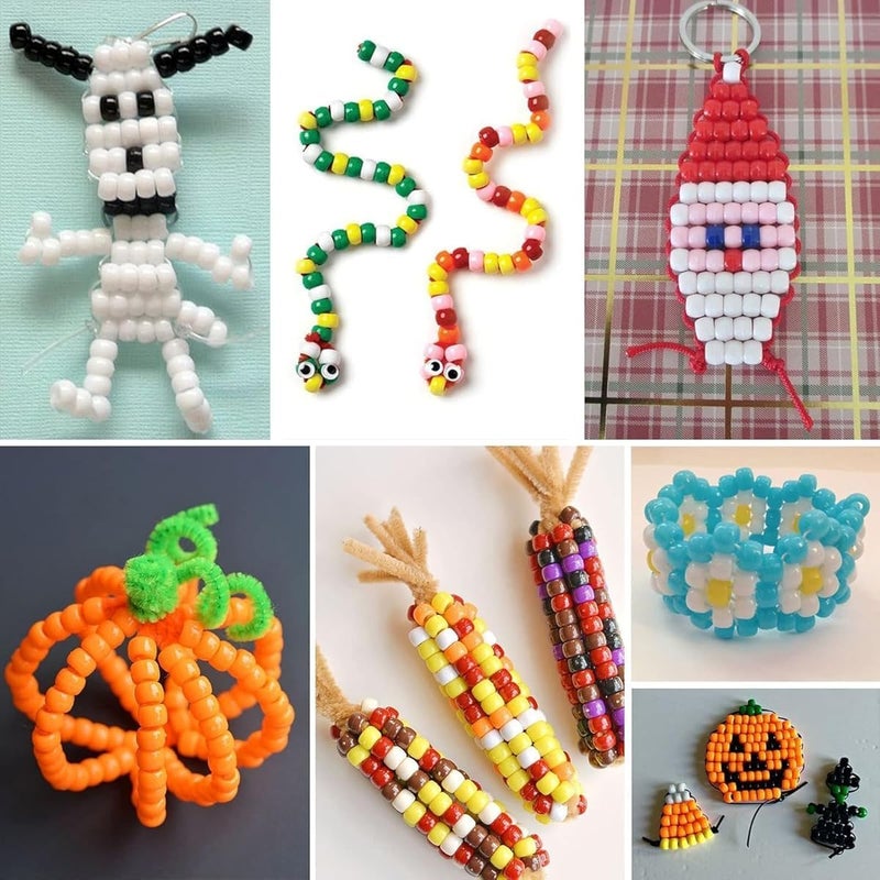 Capstro 1100PCS Pony Beads Bracelet Making Kit – 24 Colors 6x9mm Barrel Beads for DIY Jewelry, Bracelets, Necklaces & Crafts – Kids Beading Kit with Storage Box - Image 3