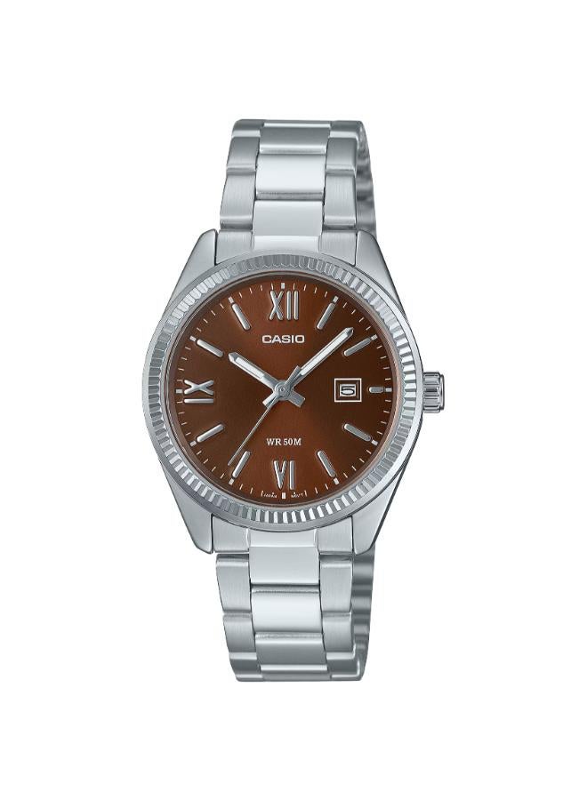 كاسيو ساعة تناظرية من الفولاذ المقاوم للصدأ LTP-1302DD-5AVDF - Image 1