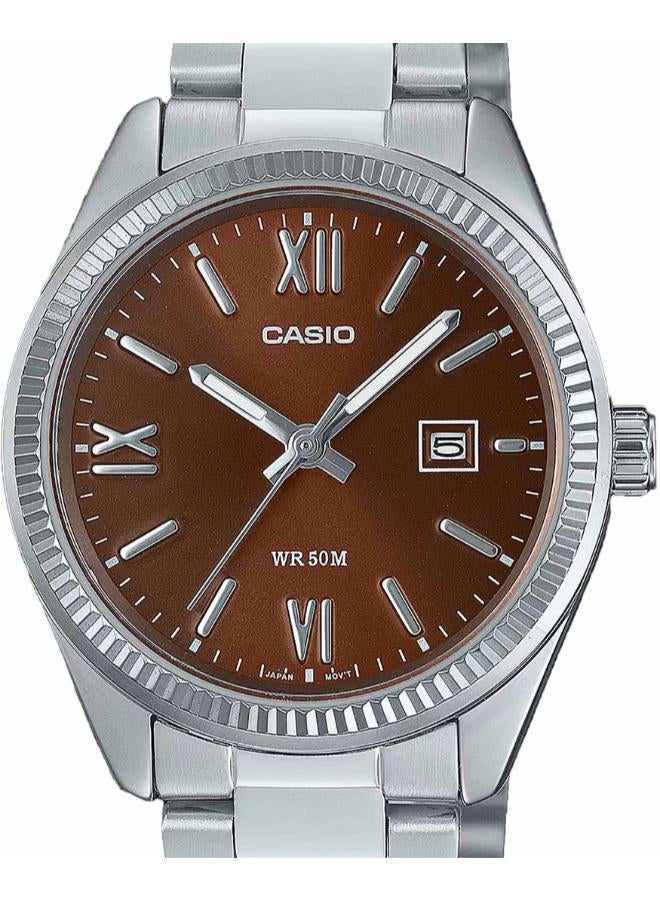 كاسيو ساعة تناظرية من الفولاذ المقاوم للصدأ LTP-1302DD-5AVDF - Image 3