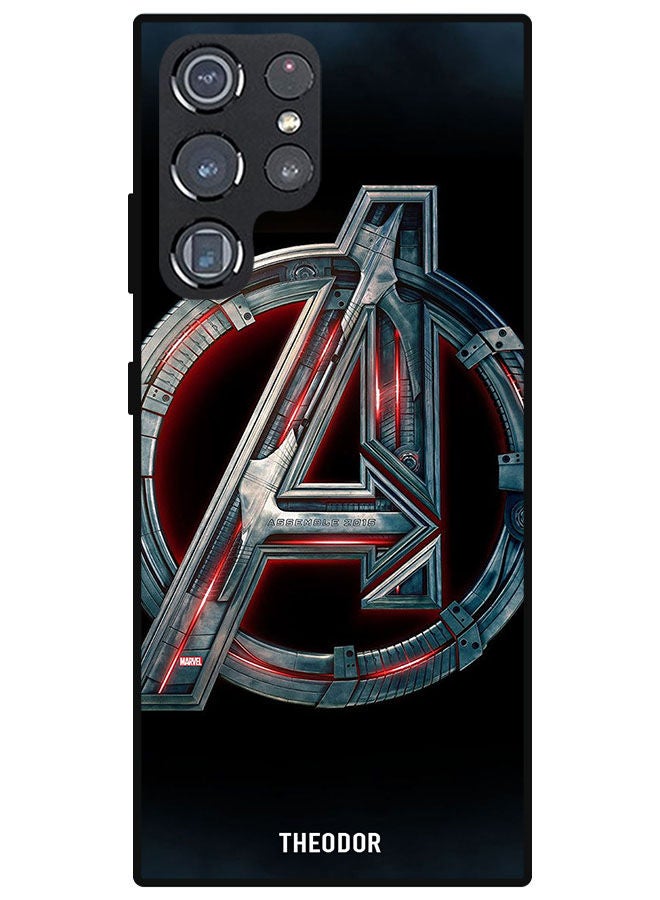 Theodor غطاء حماية لجهاز سامسونج جالاكسي S22 ألترا بشعار أفنجرز - Image 1