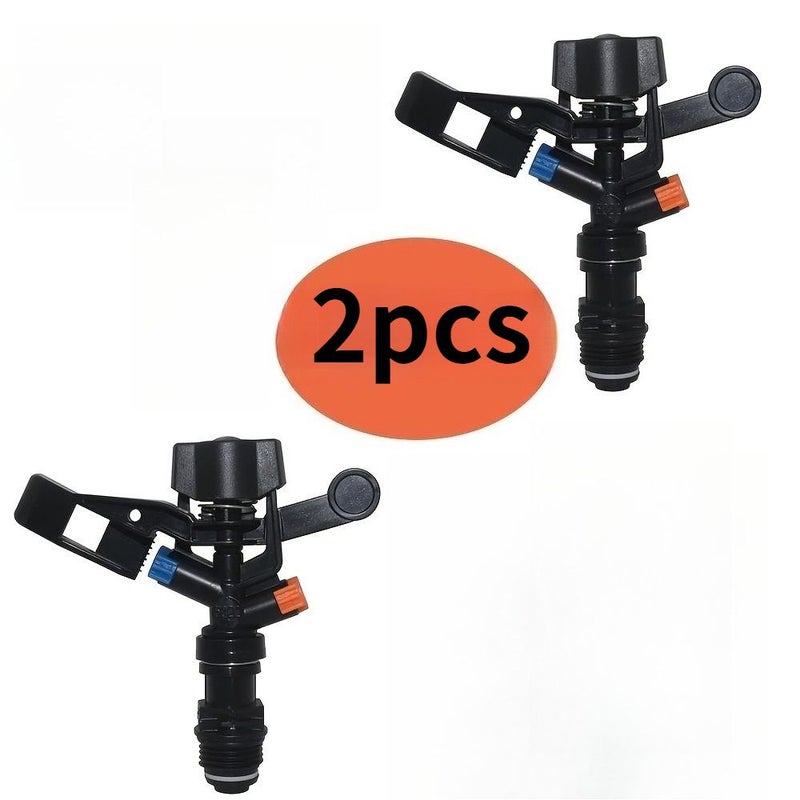 2pcs 360 Degree Rotating Lawn Sprinkler for Garden Watering Tea Vegetable Patch - Image 1