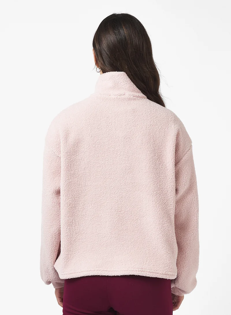 Ginger Basics Cozy Zip Up Borg Jumper
