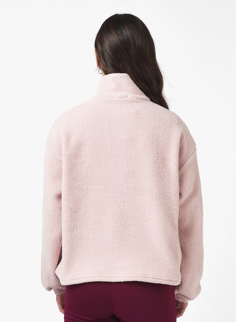 Ginger Basics Cozy Zip Up Borg Jumper - Image 2