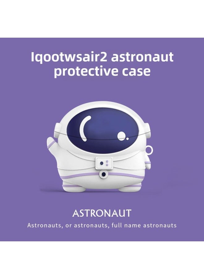 Generic - Vivo IQOO TWS Air2 Wireless Bluetooth Headset Protective Case Vivo Air2 Headset Protective Case-Color:Astronaut-Model:The Vivo Tws Air2 - Image 1