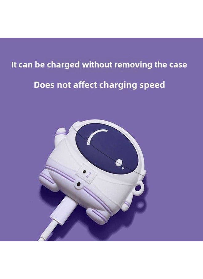 Generic - Vivo IQOO TWS Air2 Wireless Bluetooth Headset Protective Case Vivo Air2 Headset Protective Case-Color:Astronaut-Model:The Vivo Tws Air2 - Image 1