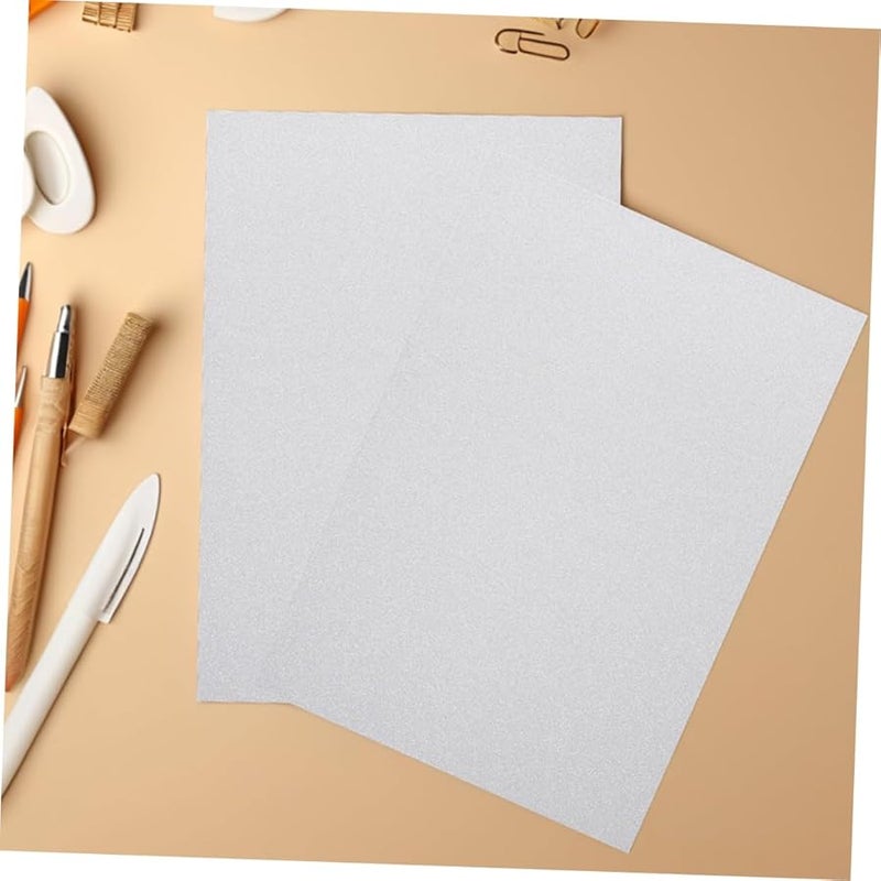 أوراق فضية لامعة غير قابلة للتساقط لمستلزمات الأعمال اليدوية وصنع البطاقات والفنون والحرف اليدوية - Image 5