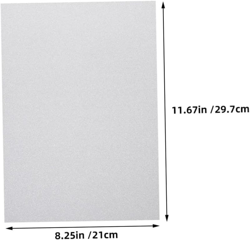 أوراق فضية لامعة غير قابلة للتساقط لمستلزمات الأعمال اليدوية وصنع البطاقات والفنون والحرف اليدوية - Image 3