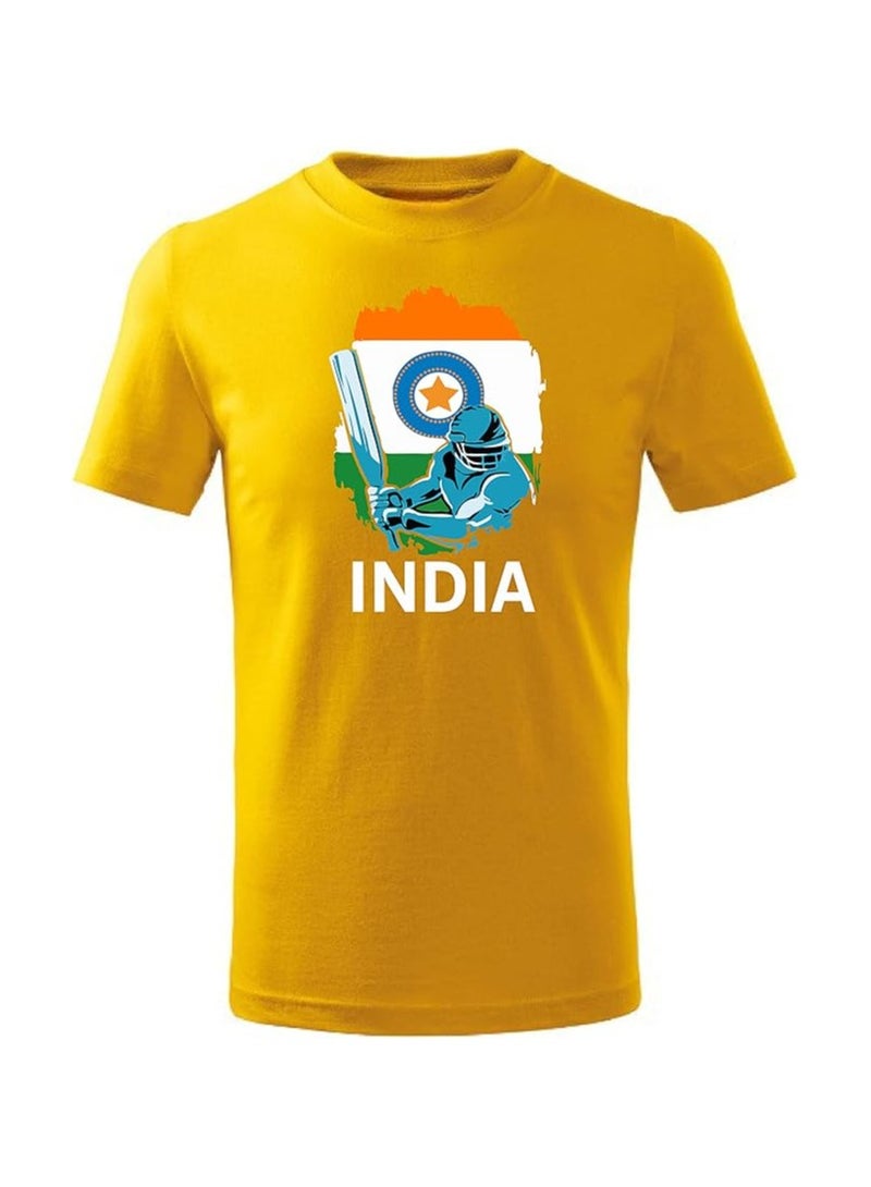 PRINTSHOP4ME India Cricket World Fans Tshirts Supporting The India Jersey Tshirts For Men,Women ,Kids To Win The Cup - Image 1