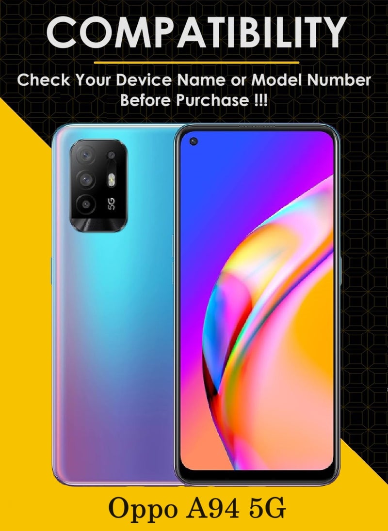 AINA Tempered Glass Screen Protector 5D Designed For Oppo A94 5G Full Glue Edge to Edge Full Screen Coverage And Bubble Free - Image 3