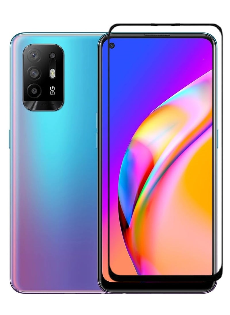 AINA Tempered Glass Screen Protector 5D Designed For Oppo A94 5G Full Glue Edge to Edge Full Screen Coverage And Bubble Free - Image 1