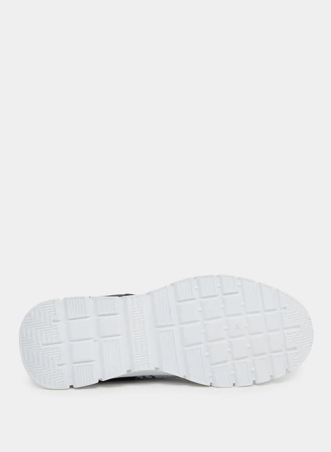 Styli Styli Knitted Elastic Lace Up Sneakers