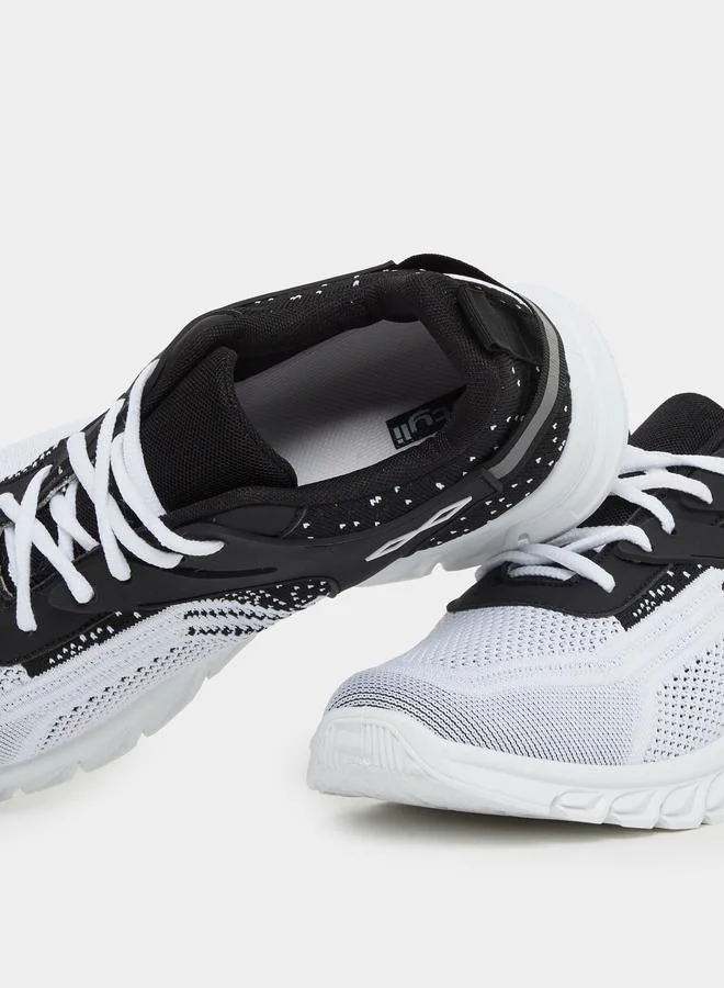 Styli Styli Knitted Elastic Lace Up Sneakers