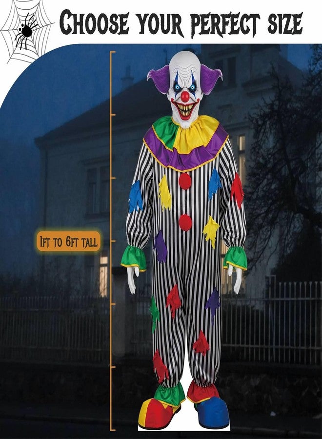 EZISHIPS Halloween Scary Clown 6FT Cardboard Cutout – Spooky Life-Size Standee for Halloween Decorations - Image 3