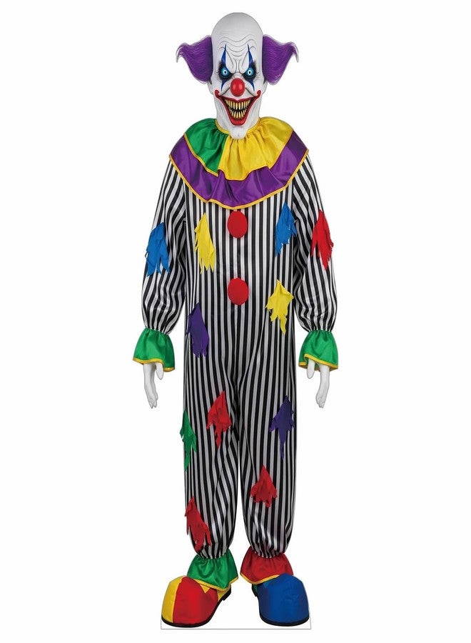 EZISHIPS Halloween Scary Clown 6FT Cardboard Cutout – Spooky Life-Size Standee for Halloween Decorations - Image 1