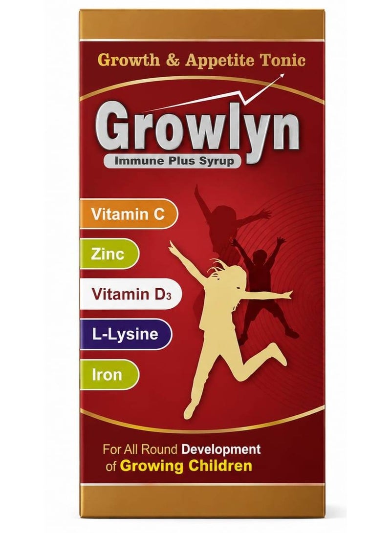 Growlyn Immune Plus Multivitamin Syrup 200ml - Image 1