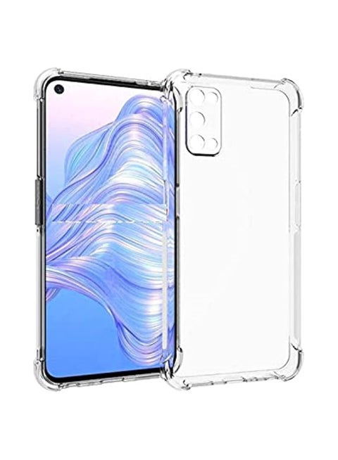 Oppo Reno 5 Silicone Case Transparent TPU Gorilla Anti-shock Protector Camera Shockproof Corners - Clear