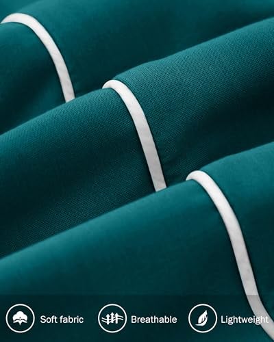 BTFBM Women's Two Piece Tracksuit Fall 2025 Long Sleeve Zip Up Sweatshirt Long Pants Outfits Jogger Sweatsuit Sets(Blue Green,Large) - Image 5