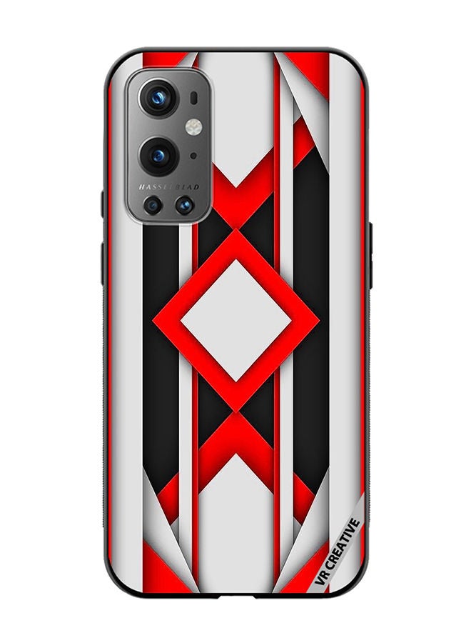 VR CREATIVE Protective Case Cover For OnePlus 9 Pro Abstract Design Multicolour - Image 1