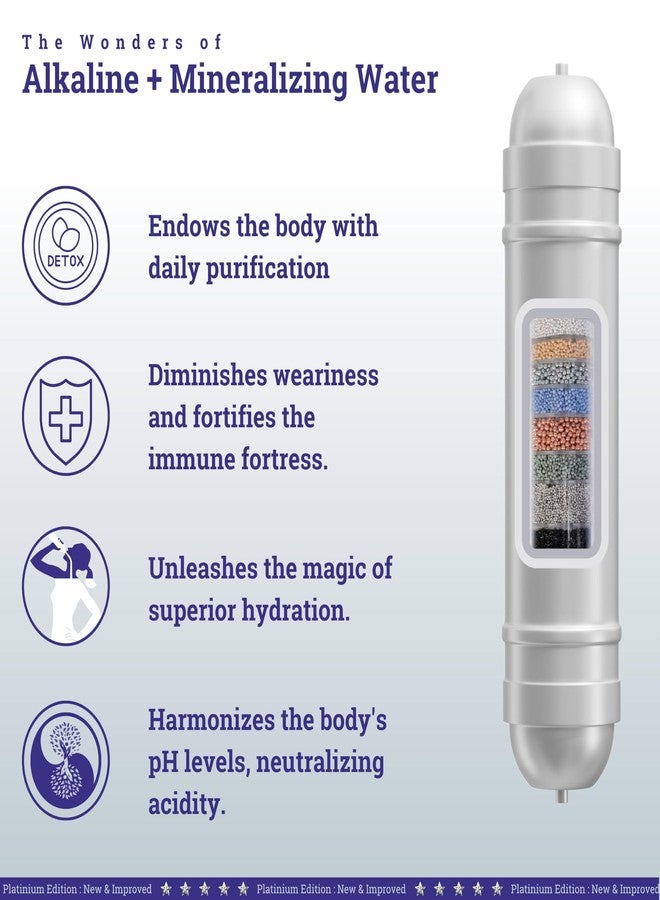 BioPlus Bio+ Zinc & Copper 9-in-1 H2AAA Water Filter | Hydrogen-Rich Antioxidant Mineralising Alkaline (8 inch) - Image 5