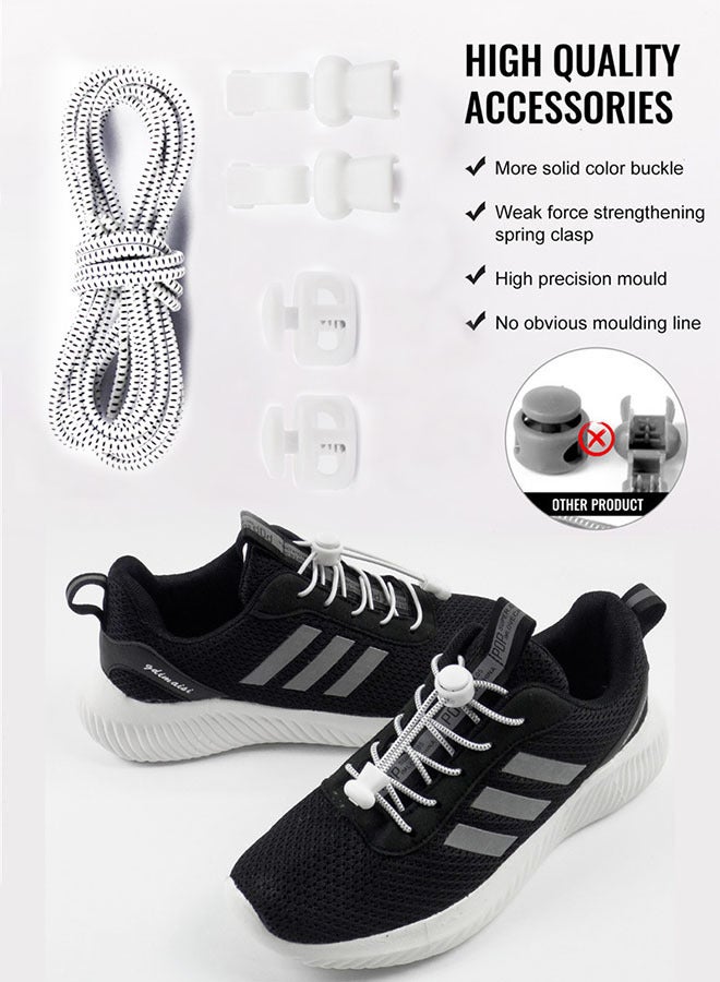 Lazy no-tie elasticized buckle elastic shoelaces - Image 5
