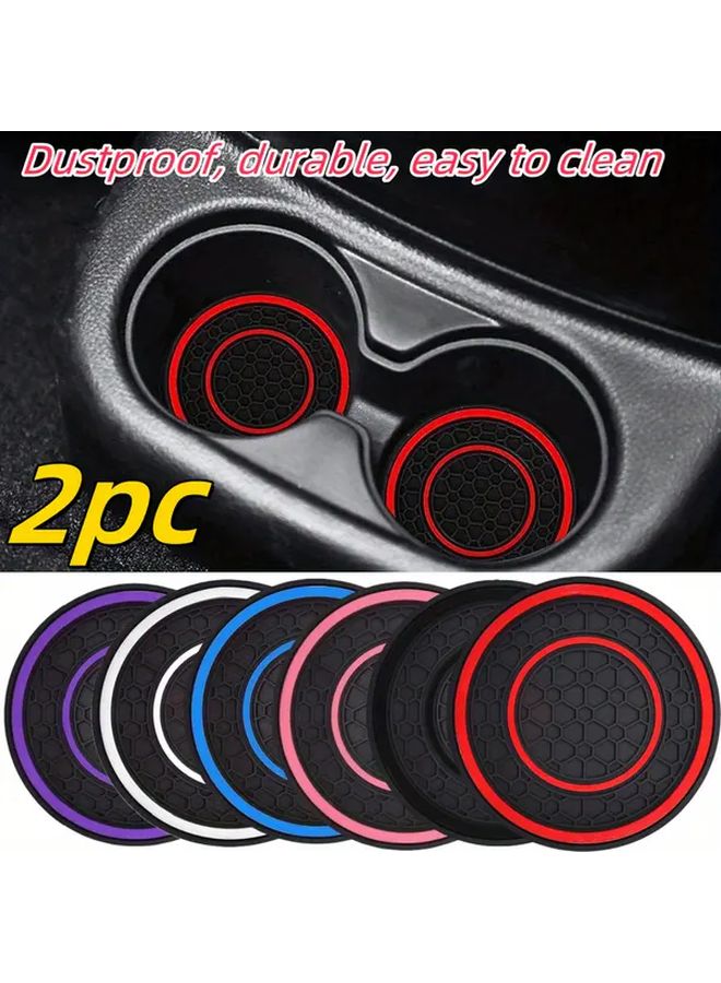 Blue Silicone Car Cup Holders Non Slip Anti Skid Dustproof Washable - Image 4
