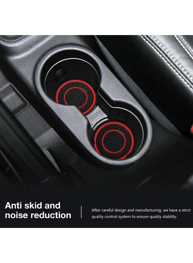 Blue Silicone Car Cup Holders Non Slip Anti Skid Dustproof Washable - Image 1