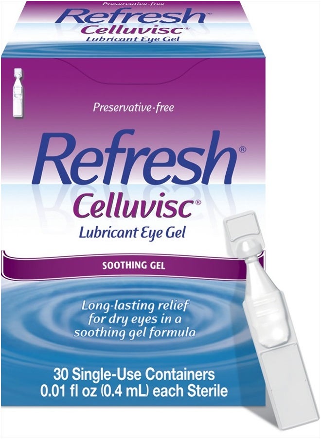 REFRESH - Lubricant Eye Gel Drops Singleuse Containers 30 Count Pack Of 1 - Image 1